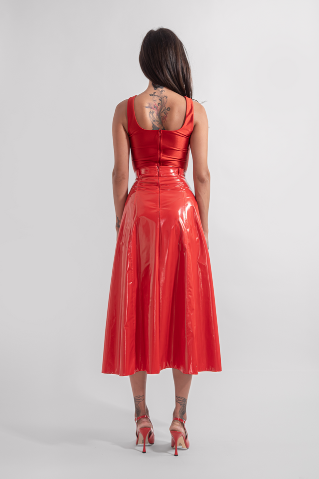 circular_skirt_latex_red_back