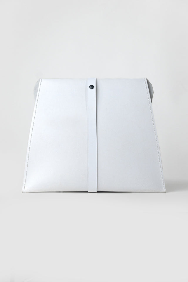 tacrai real leather clutch bag with black detailing