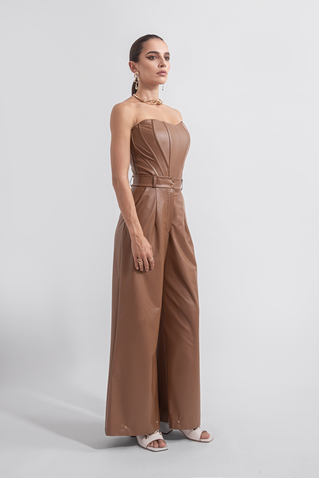 wide_leg_flare_leather_look_pants_light_brown_side